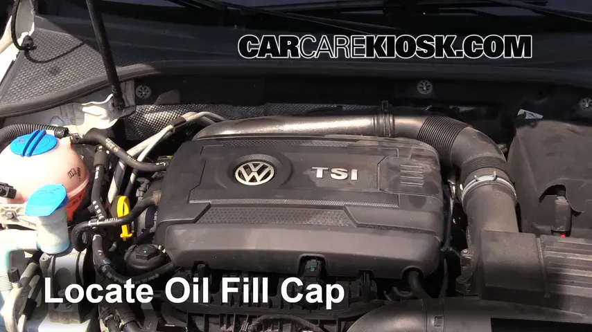 2014 Volkswagen Passat SEL Premium 1.8L 4 Cyl. Sedan (4 Door) Aceite Agregar aceite